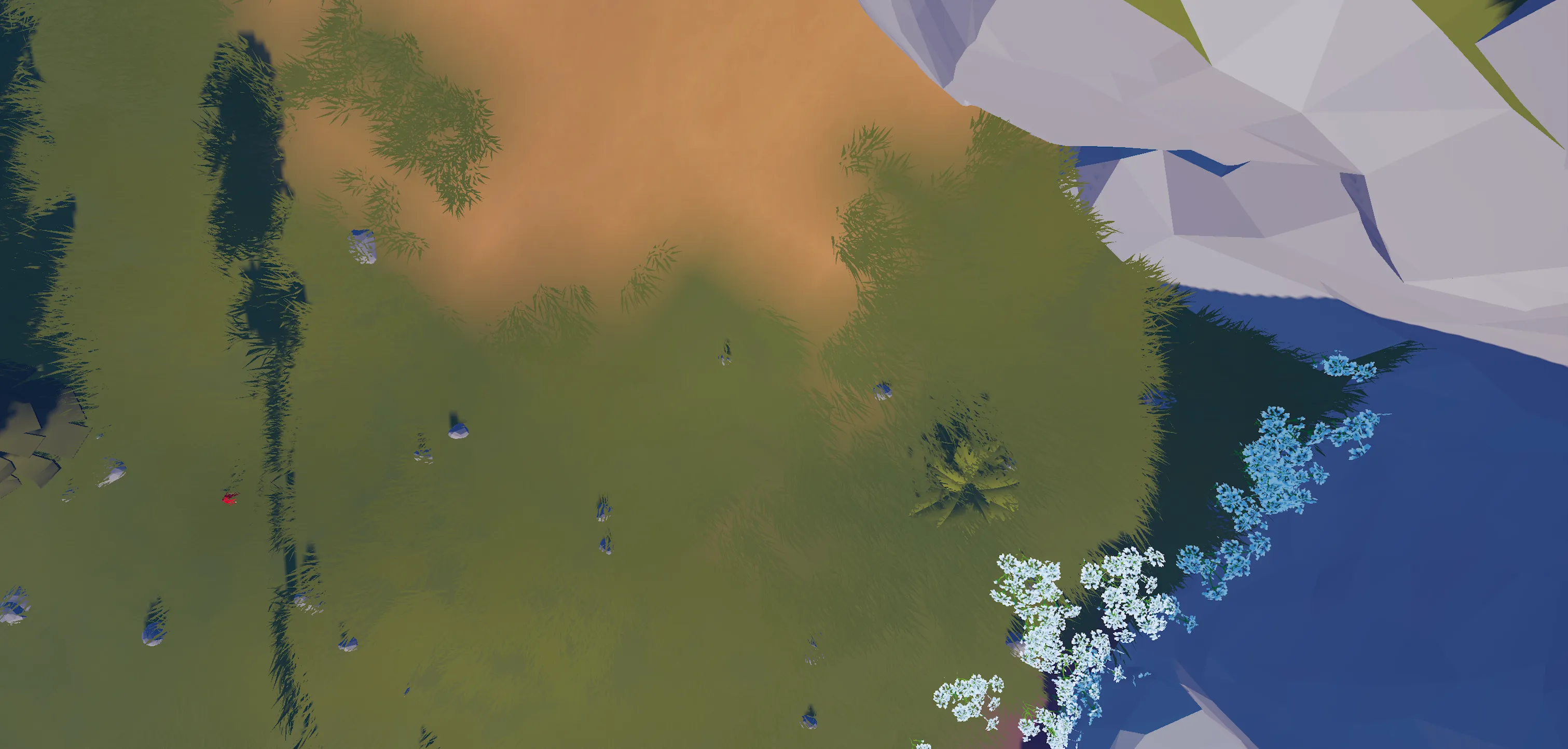 Automatically painted grass on Unity terrain